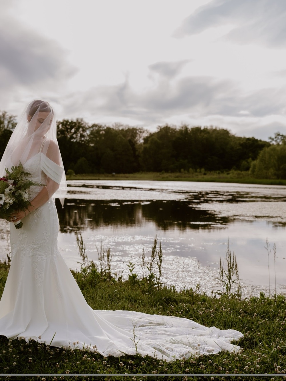 Off white Stella Couture Wedding dress